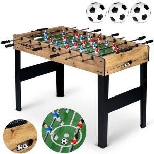 Fából készült asztali foci 118x61x79cm | NS-805 - strapabíró anyagból készült futballfigurák. Asztali foci fantasztikus színes grafikával.