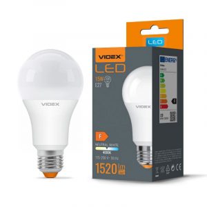LED izzó, 15 W, A 60, semleges fehér, Videx | A65e-15274 prémium minőség. Teljes IC meghajtóval az izzó széles, 175-250 V feszültségtartományt kínál.