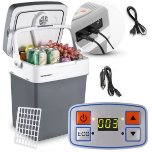 Turisztikai hűtőszekrény Icemax 2 in 1, 32 liter, ECO mód | A Berdsen egy könnyű turisztikai hűtő hűtési és fűtési funkciókkal.