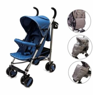 Babakocsi tartozékokkal, + esernyő, 6-36 hónap | A kék 6 hónapos és 3 éves kor közötti, legfeljebb 15 kg súlyú gyermekek számára készült.