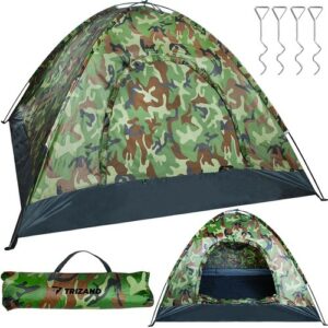 Turisztikai sátor, 190x190x125 cm, terepszínű | A Malatec UV-szűrővel rendelkezik, amely hatékonyan véd a túlzott napsütés és szél ellen