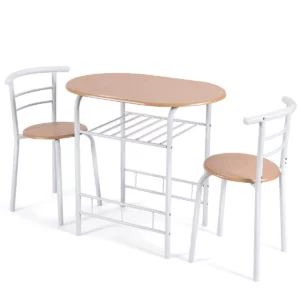 2 személyes étkezőgarnitúra, fehér | asztal + székek, tökéletesen illeszkedik otthonába. A fából készült kerek asztal és 2 szék könnyen összeszerelhető