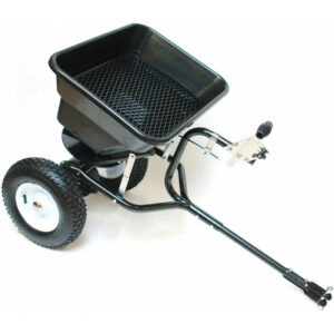 Szórókészülék traktorhoz, szórókeret 2-3 m | 45 l, műtrágya, vetőmag, só, homok kiszórására. Könnyen használható, széles gumik.