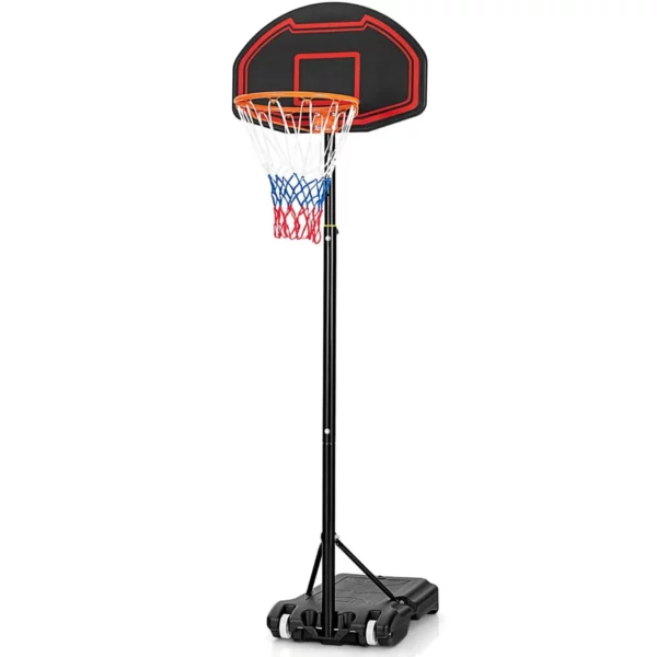 Kosárlabda kosár, gyerek | max. 247 cm 5 fokozatú magassággal beltéri és kültéri használatra. Alkalmas különböző korú gyermekek számára.