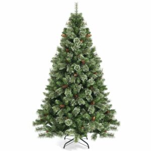 Mesterséges karácsonyfa 61 fenyőtoboz | 180 cm, biztonságos, ünnepi és családias hangulatot hoz minden otthonba. A legjobb minőségű anyagokból készült.