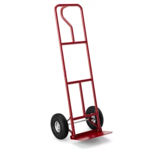 Rudla - szállítókocsi, piros | A 300 kg segít nehezebb rakományok szállításában és megkönnyíti munkáját. Pihentesse a hátát.
