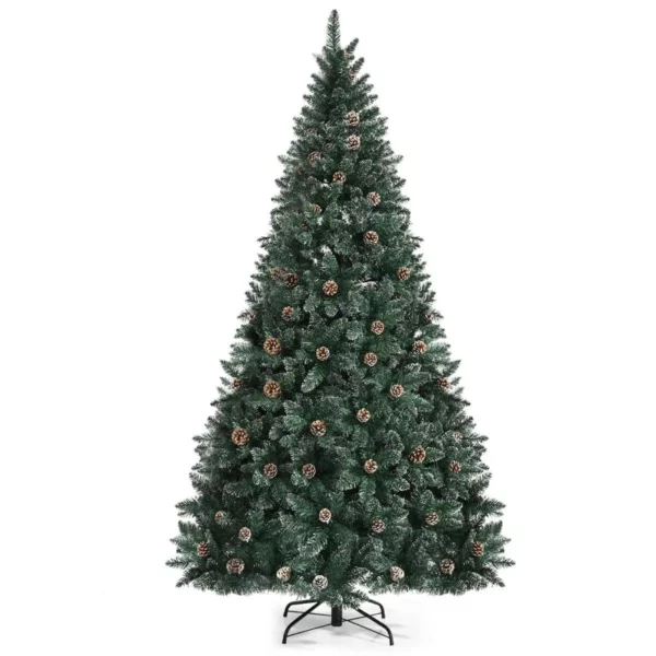 Mesterséges karácsonyfa fém állvánnyal | 180 cm, akár 1000 ággal rendelkezik, aminek köszönhetően hihetetlenül természetes, friss megjelenésű.