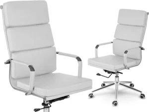 Ryokan irodai szék, forgatható, 120 kg-ig | a fehér fontos és jelentős kiegészítője az íróasztalnak a munkahelyen, otthon az irodában vagy a gyerekszobában.
