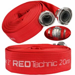 Tűzoltótömlő szivattyúkhoz RTWS0067, 20M | RED TECHNIC tiszta és szennyezett víz és szeptikus tartályok szivattyúzásához. Üzemi nyomás: 8 bar