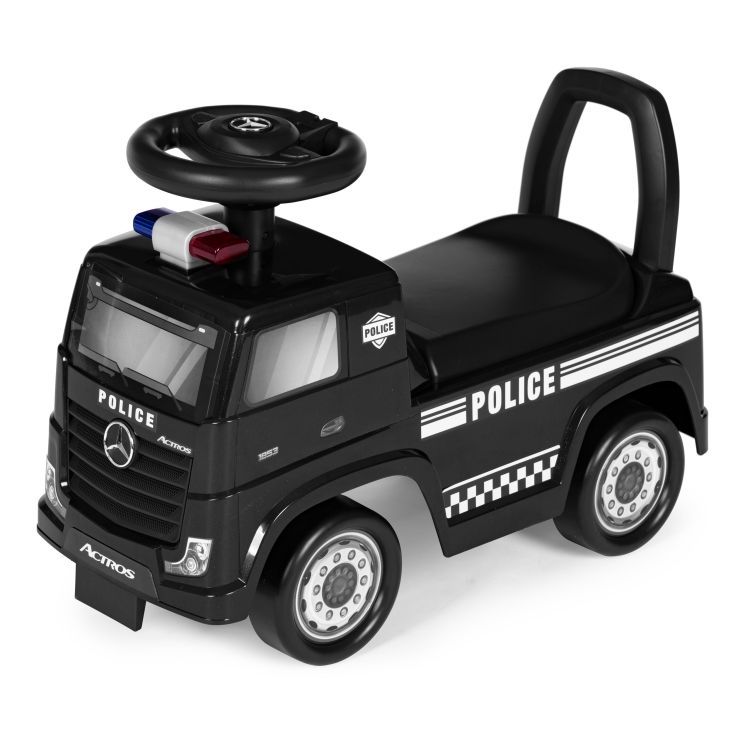 Gyerek futóbicikli - rendőrautó | Mercedes ideális játék 2 éves kortól. Biztonságos, stabil és tartós szerkezetet biztosít.