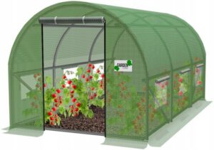 Kerti fóliasátor 2x3m, zöld | 6m2 tökéletesen megvédi növényeit és terményeit a kedvezőtlen időjárási hatásoktól és a kártevőktől.