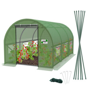 Kerti fóliasátor 2x3m, zöld | 6m2 tökéletesen megvédi növényeit és terményeit a kedvezőtlen időjárási hatásoktól és a kártevőktől.