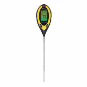 Talaj savasságmérő - PH-mérő, 4 az 1-ben | A KD11408 képes tesztelni a talaj nedvességtartalmát, pH-értékét, hőmérsékletét és a környezeti napfény intenzitását