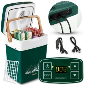 Turisztikai hűtőszekrény Icemax 2 in 1, 32 L, zöld | A Berdsen egy könnyű hűtőszekrény hűtő-fűtő funkcióval, így minden utazásra alkalmas!
