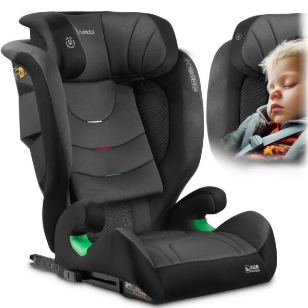 Autósülés Louis Soft, ISOFIX, 15-36 kg, szürke | Nukido egyesíti a biztonság, a kényelem és a praktikum minden funkcióját.