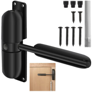 Ajtócsukó, fekete | A Malatec-et legfeljebb 60 kilogramm tömegű ajtók vagy kapuk megbízható és csendes zárására tervezték.