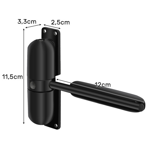 Ajtócsukó, fekete Malatec (2)