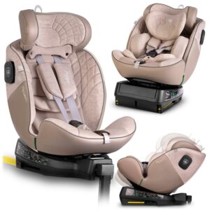 Autósülés Aero Line, ISOFIX, 0-36 kg, bézs | Nukido maximális biztonságot, kényelmet és forgó kialakítást kínál a könnyű kezelhetőség érdekében.