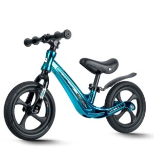 Gyermek egyensúlykerékpár FUNNU, türkiz | A Ricokids segít a gyerekeknek az első utazások során az önbizalom fejlesztésében, maximális hangsúlyt fektetve a biztonságra és a kényelemre.