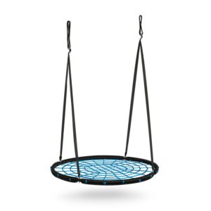 Kerti hinta NS-104, 100cm, fekete-kék | A Neo-Sport kényelmes és biztonságos helyet kínál a szórakozáshoz gyerekeknek és felnőtteknek.