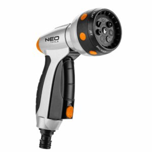Multifunkciós szórópisztoly, 7 funkció | A NEO TOOLS 7 különböző permetezési módot kínál, így ideális a kényelmes kerti öntözéshez.