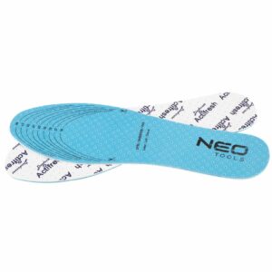 Az Actifresh cipőbetétek, 36-45 | NEO TOOLS egy praktikus megoldás, amely kényelmet és higiéniát biztosít cipő viselése közben.