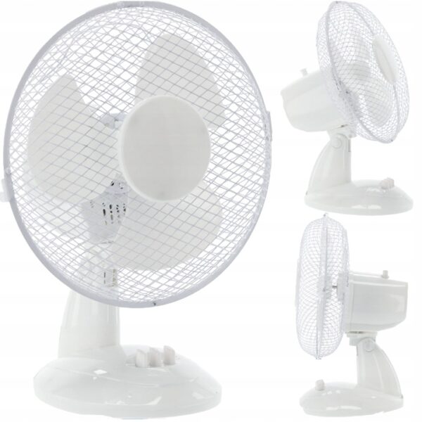 Asztali ventilátor, 25W, fehér | FAN9066 megbízható felfrissülést biztosít, és ideális íróasztalra vagy otthonra. Ideális otthonába vagy irodájába.