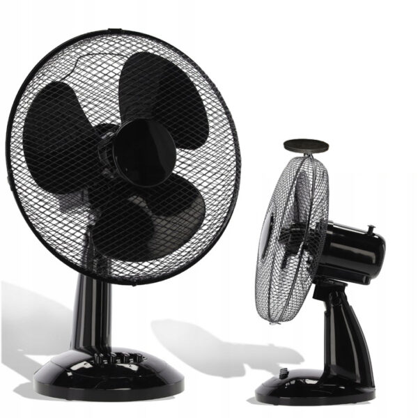 Asztali ventilátor, 40W, fekete | A FAN9042 csendes működést, oszcillációt és állítható szöget kínál a hatékony felfrissüléshez a munkahelyen és otthon.