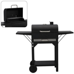 Faszenes Grill BBQ6049 | Garden Line egy praktikus és stabil grillezőeszköz, amely kényelmes kezelést és egyenletes főzést biztosít.