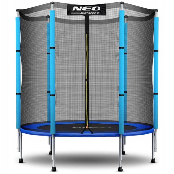 Gyermek kerti trambulin, 140 cm, kék | A Neo-Sport biztonságos és szórakoztató tevékenységet kínál a kicsiknek közvetlenül a kertben.