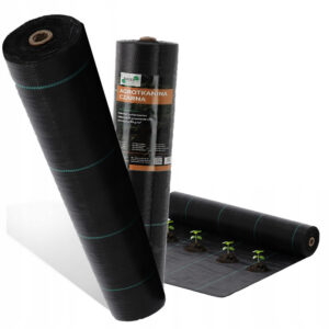 Kerti agrotextília 135g/m2, 1,1mx50m, fekete | Garden Line hatékonyan gátolja a gyomok növekedését, átengedi a vizet és a levegőt, és védi a talajt a napfénytől.