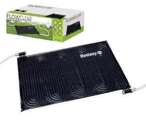 Napenergiás fűtőpad, 1,1x1,71m | A Bestway napenergiát használ a víz hőmérsékletének ökológiai és gazdaságos növelésére a nyári szezonban.