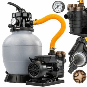 A homokszűrő úszómedencékhez, 250W | PM-PPDB-250J, nagy teljesítményének és egyszerű kezelésének köszönhetően tiszta vizet biztosít medencéjében egész nyáron.