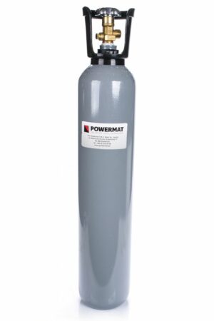 A szén-dioxid gázpalack, 8 L | Powermat tiszta szén-dioxiddal (CO2) való töltésre készült, és hegesztéshez, valamint ipari használatra készült.