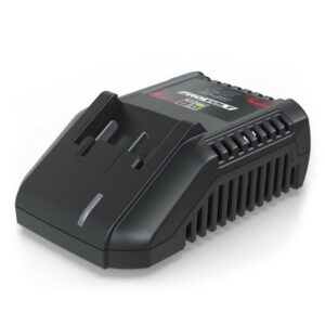 Töltő LG 18-30, 80W | Güde  egy kompakt, gyors töltő, amely az E³ sorozatú 18 V-os Li-Ion akkumulátorokhoz készült, 3 A kimeneti árammal.