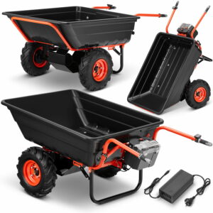 Elektromos kerti talicska BMR-UT300, 300kg | BAUMR-AG ideális nehéz anyagok szállítására az építőiparban, kertészetben vagy mezőgazdaságban.