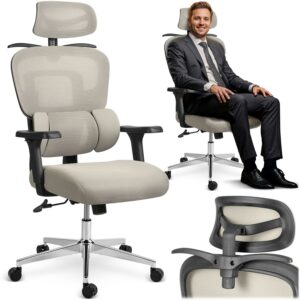 Irodai Szék Talin, szürke | Sofotel ötvözi a dizájnt a magas ergonómiával, így ideális hosszú távú munkavégzéshez irodában vagy otthoni irodában.