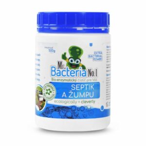 Baktériumok emésztőgödrökhöz és szennyvízgyűjtőkhöz, 500g | A Mr. Bacteria természetes baktériumok segítségével tisztán és szagmentesen tartja emésztőgödrét vagy szennyvízgyűjtőjét.