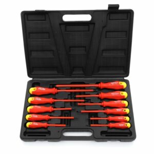 A 11 darabos csavarhúzó készlet | KD10333 11 kiváló minőségű, szigetelt csavarhúzót tartalmaz a precíz és biztonságos otthoni vagy professzionális javításokhoz.
