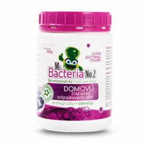 Háztartási baktériumok szennyvíztisztító telepekhez, 500g | A Mr. Bacteria tisztán és működőképesen tartja a szennyvíztisztító telepeket a szerves hulladék és az iszap lebontásával.