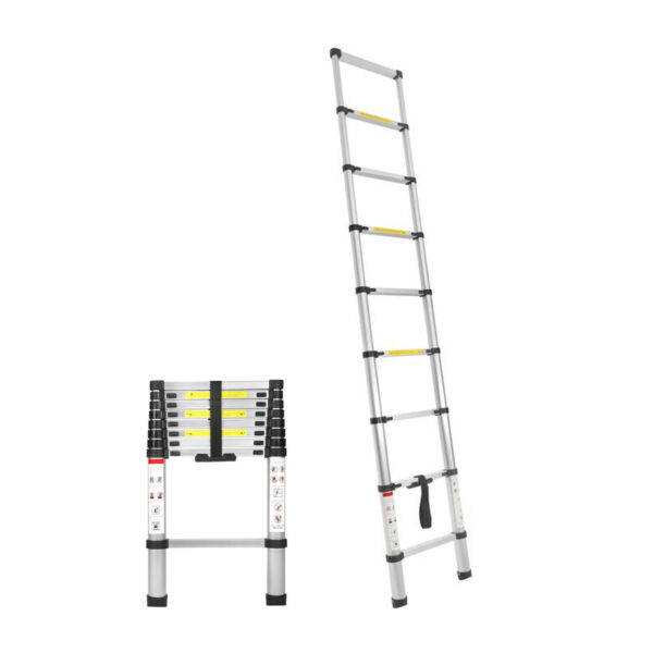 Alumínium létra, teleszkópos, 8 fokos | KD4072