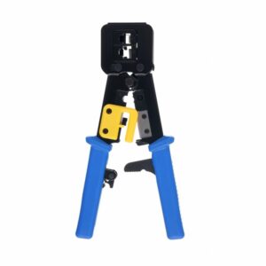 Krimpelőfogó RJ45 | KD10883 egy robusztus kéziszerszám, amelyet az RJ45 csatlakozók precíz és megbízható összeszerelésére terveztek.