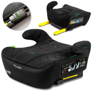 Louis autósülés, ISOFIX, 22-36kg, fekete | A Nukido stabil illeszkedést, állítható fejtámlát és kényelmet kínál a mindennapi vezetés során.