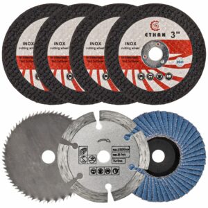 Csiszolókorong készlet RTSZK0134-ZTA | RED TECHNIC lehetővé teszi a fém, fa, beton, tégla precíz vágását, valamint a fémfelületek és hegesztések csiszolását.