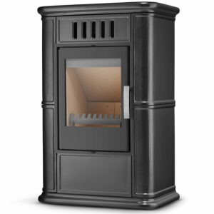 Kandalló kályha levegőellátással OLBIA, 7,5 kW | fekete nem csak fűtőberendezés, hanem teljes értékű designelem is.