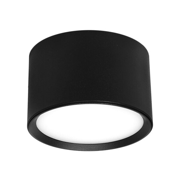 A halogén LED mennyezeti lámpa GX53, fekete | 82mm egy univerzális lámpa minimalista megjelenéssel, amely esztétikailag kiegészít bármilyen belső teret.