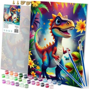 Festés számok szerint, 40x50cm, dinoszaurusz | Massido