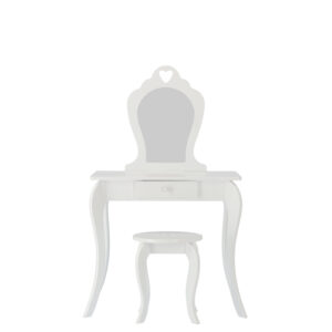 Gyerek fésülködőasztal tükrös | fehér