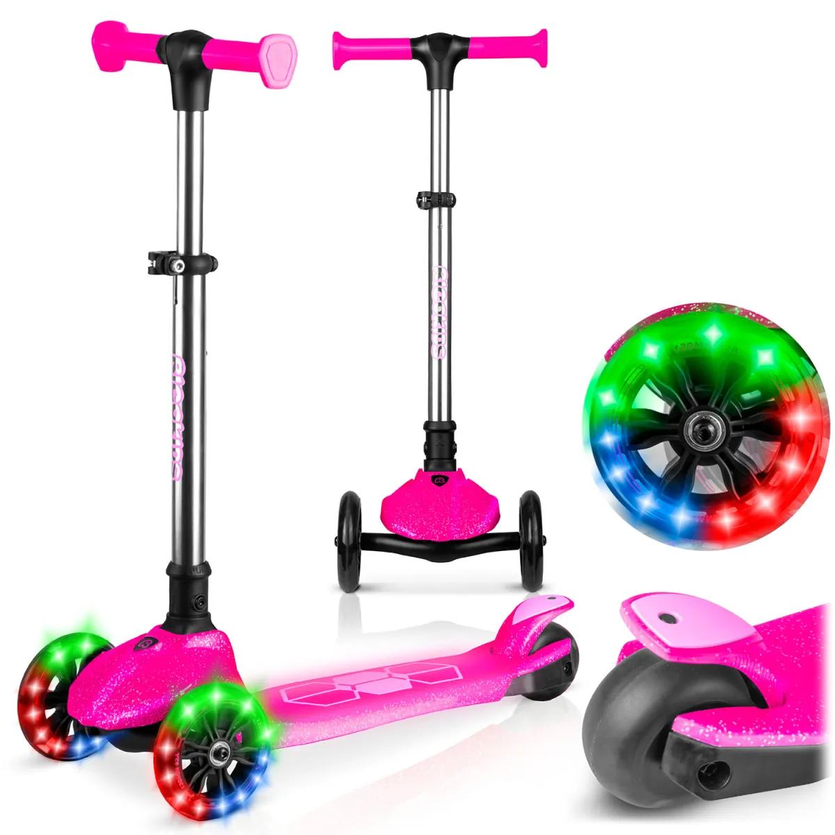 Világítós Háromkerekű Roller, Rózsaszín | Ricokids Jelly Világítós Háromkerekű Roller, Rózsaszín | Ricokids Jelly