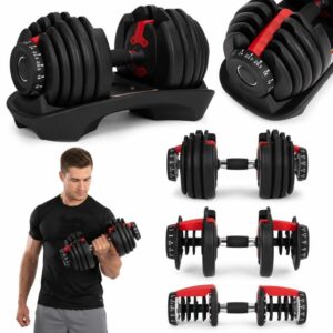 Állítható súlyzók állvánnyal, 2,5-24 kg | ModernHome